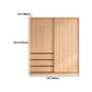 Engineered Wood Wardrobe Armoire with Drawer Contemporary Wardrobe Closet