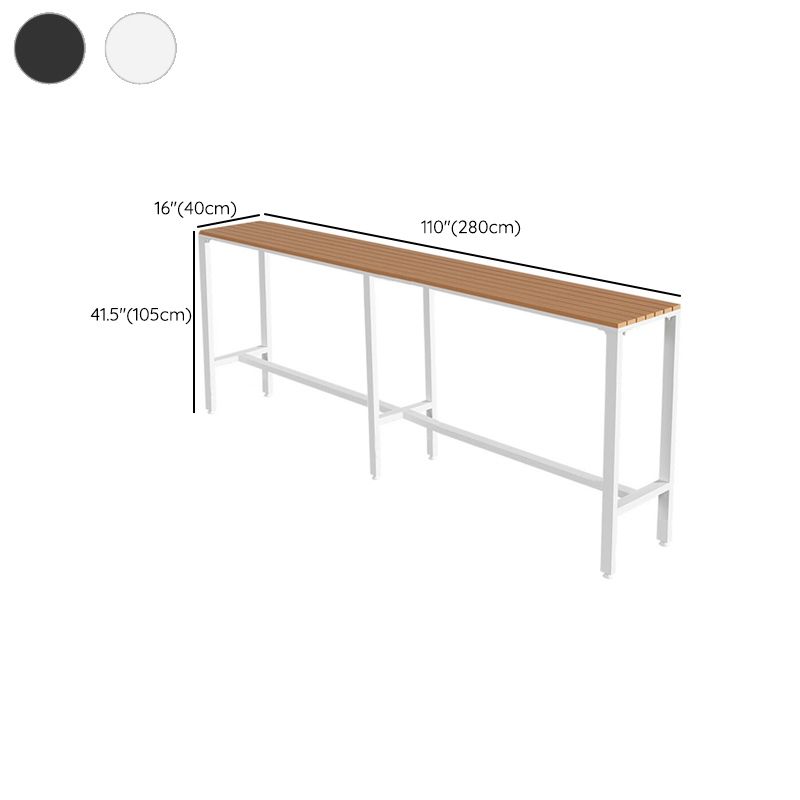 Industrial Counter Height Dining Table Trestle Bar Dining Table Clearhalo 'Bar Furniture' 'Bar Tables' 'bar_tables' 'furn' 'furn_bar_tables' 'Furniture' 'Kitchen & Dining Furniture' 1200x1200_28812391-82d7-46cd-b134-d685e101c041