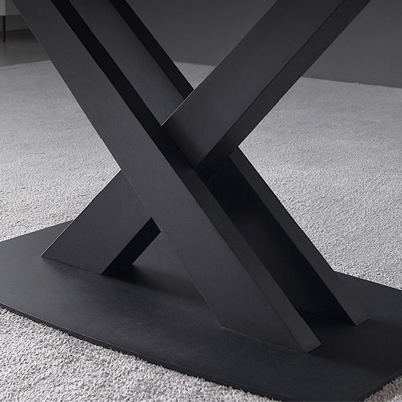 Modern Adjustable 1/4/5/7 Dining Table Set Rectangle Indoor Dinette Set in White Clearhalo 'Dining Room Sets' 'Dining Tables & Seating' 'dining_room_set' 'furn' 'furn_dining_room_set' 'Furniture' 'Kitchen & Dining Furniture' 1200x1200_28814adc-8d89-4e3b-8c04-25c7ac5d7161