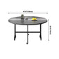 47'' Foldable Artificial Wooden Dining Table Extendable Round Table with Trestle Base Clearhalo ' dining_table' 'Dining Tables & Seating' 'Dining Tables' 'furn' 'furn_dining_table' 'Furniture' 'furniture_dining_table' 'Kitchen & Dining Furniture' 'kitchen&dining_furn' 'kitchen' 'kitchen_dining_table' 1200x1200_2884a23a-83bd-4bd9-b76a-92b41dc84302