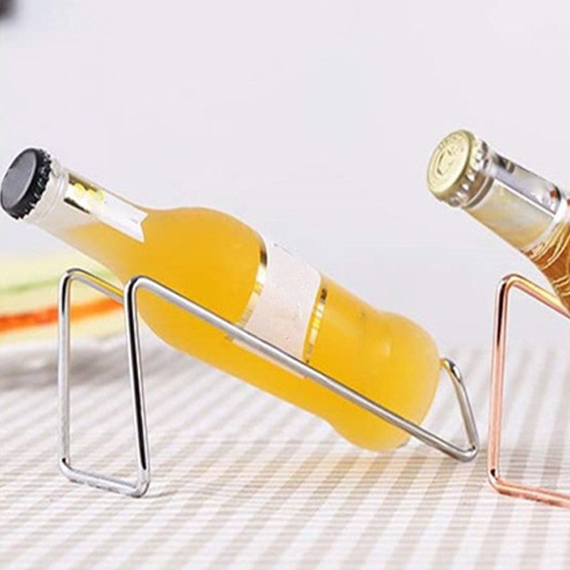 Contemporary Metal Wine Rack Bottle Countertop Bottle Holder for Kitchen Clearhalo 'furn' 'furn_wine_racks' 'Furniture' 'Kitchen & Dining Furniture' 'Wine Racks' 'wine_racks' 1200x1200_28871603-6177-4bd2-82ce-f7c760a0def5
