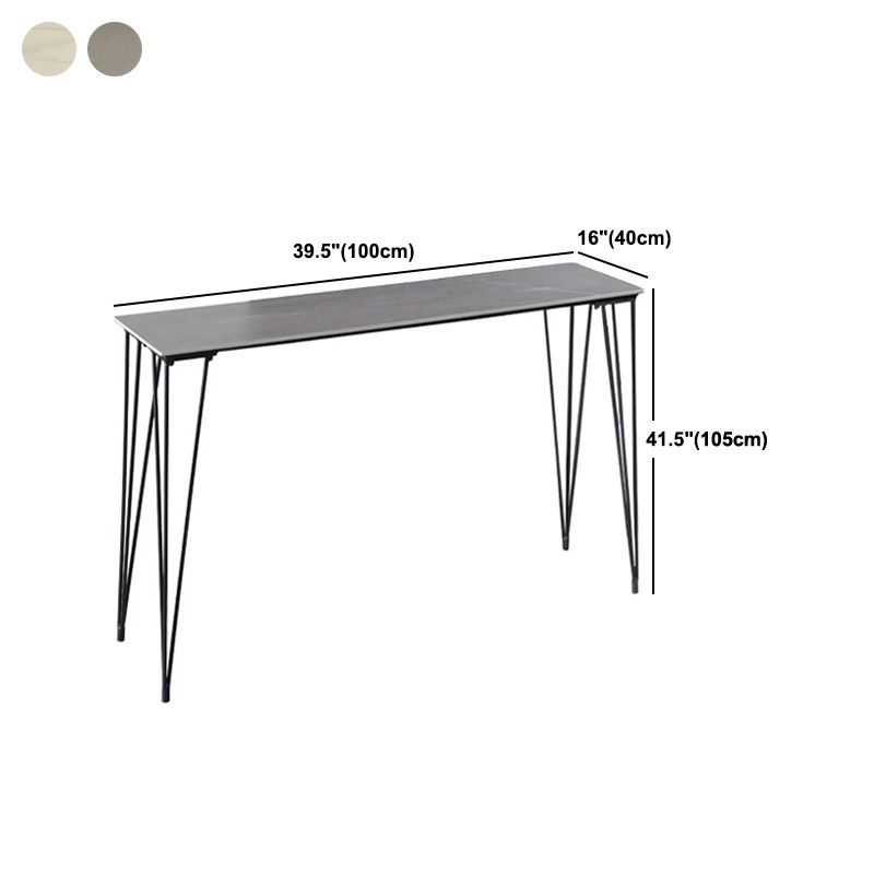 Tavolo da bar in pietra industriale di rettangolo con 4 gambe