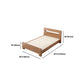 Panel de nogal escandinavo rectangular con marco de cama de cabecera