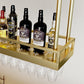 Metaalhangende wijnhouder Rack Modern Wine Rack Kit -39.4 "L x 13,8" W x 5,9 "H H