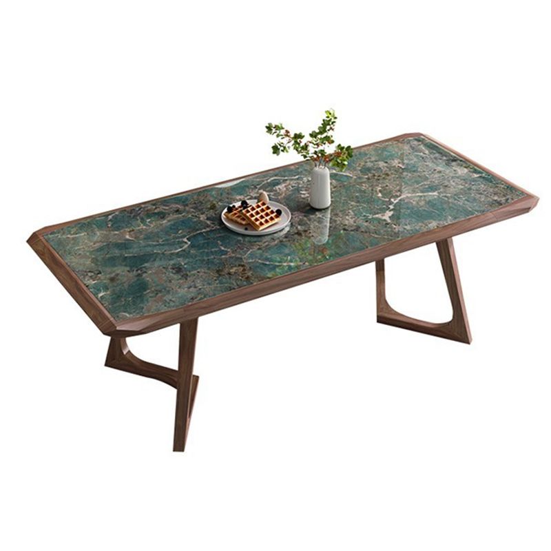 Stone Dining Set with Wooden Frame 1/4/5/7 Pcs Contemporary Dinette Set Clearhalo 'Dining Room Sets' 'Dining Tables & Seating' 'dining_room_set' 'furn' 'furn_dining_room_set' 'Furniture' 'Kitchen & Dining Furniture' 1200x1200_288d43ce-8ab8-471a-a5d7-c007c8f0b889