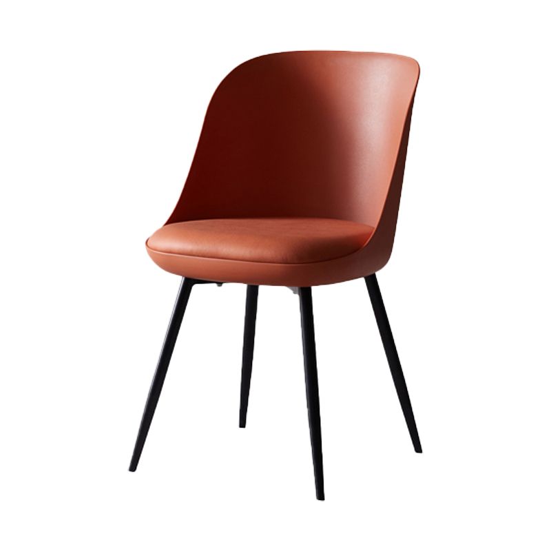 Contemporary Style Kitchen Chair Dining Armless Side Chairs with Metal Legs Clearhalo ' kitchen&dining_furn' 'Dining Chairs' 'Dining Tables & Seating' 'dining_chair' 'furn' 'furn_dining_chair' 'Furniture' 'furniture_dining_chair' 'Kitchen & Dining Furniture' 'kitchen' 1200x1200_289289df-d256-4696-b454-403e7ad20cb2