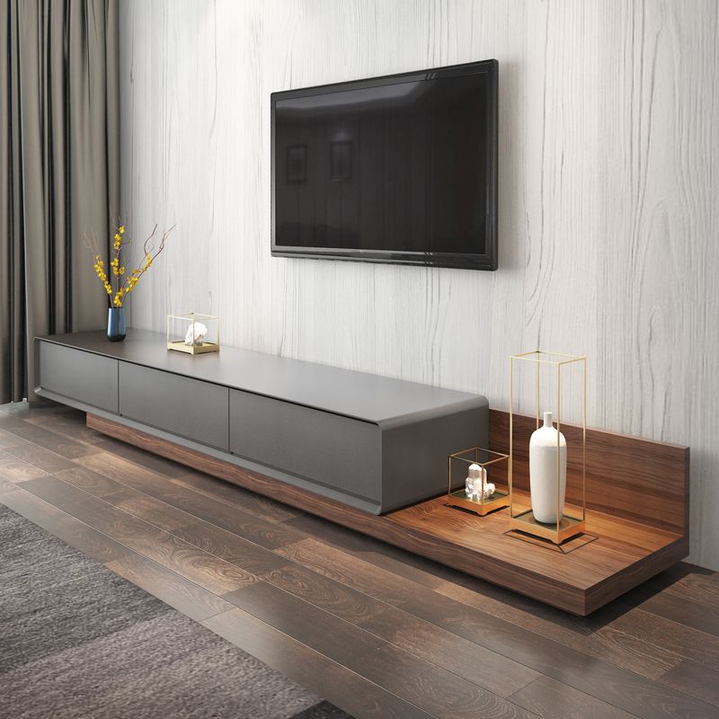 Console multimediale contemporanea Porta TV Console multimediale TV con 3 cassetti