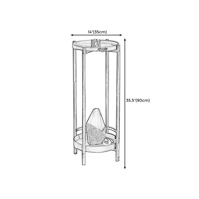 Wood End Table Round/Rectangular Side End Table with Storage Clearhalo 'Coffee & Accent Tables' 'End & Side Tables' 'end_side_table' 'end_side_tables' 'furn' 'furn_end_side_tables' 'Furniture' 'furniture_end_side_table' 'Living Room Furniture' 1200x1200_2895eb92-448f-4b43-96de-21f4b35448ed