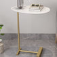 Pedestal Base Design Solid Wood Table Iron Base Free Shape Side Table