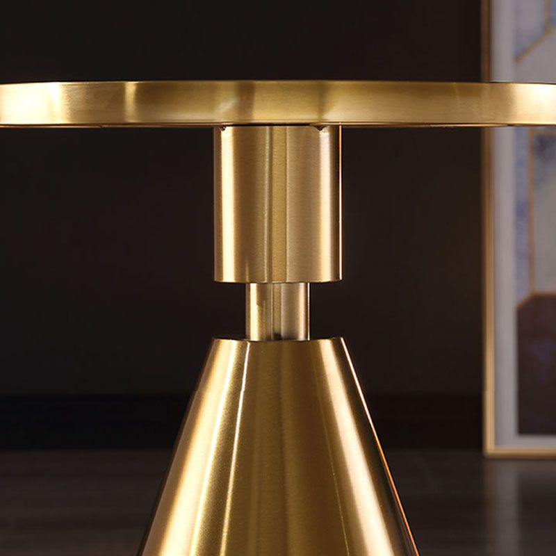 22" Tall Glam Round Marble Single Side End Table With Single Base Clearhalo 'Coffee & Accent Tables' 'End & Side Tables' 'end_side_table' 'end_side_tables' 'furn' 'furn_end_side_tables' 'Furniture' 'furniture_end_side_table' 'Living Room Furniture' 1200x1200_289c2aef-82ac-42d9-a57e-720e6f1dbb55