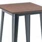 Industrial Pub Table Solid Wood Bar Height Bar Table for Cafe and Breakroom