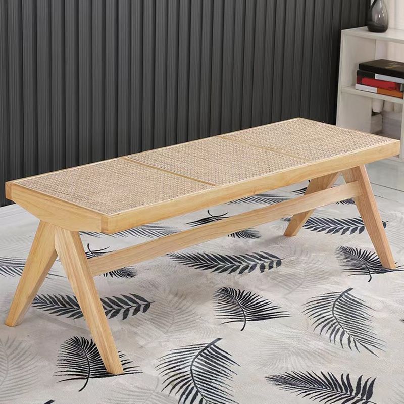 17.7"H Modern Bench Entryway and Bedroom Solid Wood Seating Bench with X-Legs Clearhalo 'Benches' 'Chairs & Seating' 'furn' 'furn_benches' 'Furniture' 'Living Room Furniture' 1200x1200_289d4f6f-381f-4a54-a5c9-4d5f5e4dc862