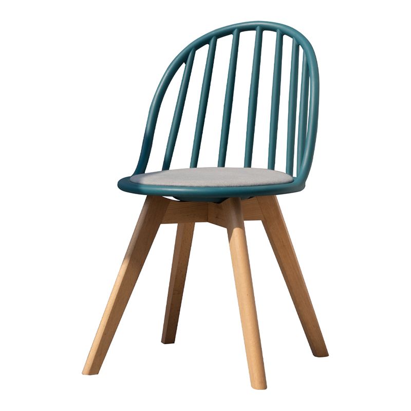 Scandinavian Dining Chair Windsor Back Side Chair with Wood Legs for Home Use Clearhalo ' kitchen&dining_furn' 'Dining Chairs' 'Dining Tables & Seating' 'dining_chair' 'furn' 'furn_dining_chair' 'Furniture' 'furniture_dining_chair' 'Kitchen & Dining Furniture' 'kitchen' 1200x1200_289f7153-225f-4f8e-b935-75a4511f6d9e