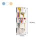 Modern Artificial Wood Bookcase Cylinder Bookshelf for Home Office