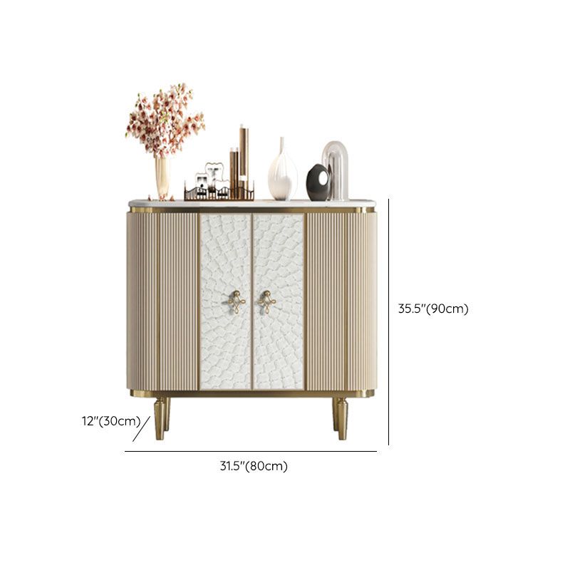 Gabinetes de madera de ingeniería modernos de aparador Credenza, 35.4 pulgadas de altura