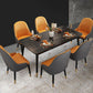 Stone Top Dining Table Contemporary Rectangle Table with 4 Black Legs Clearhalo 'Dining Tables & Seating' 'Dining Tables' 'dining_table' 'furn' 'furn_dining_table' 'Furniture' 'furniture_dining_table' 'Kitchen & Dining Furniture' 'kitchen' 'kitchen_dining_table' 1200x1200_28a3de27-9af2-42de-91fe-91bc8fdcd917