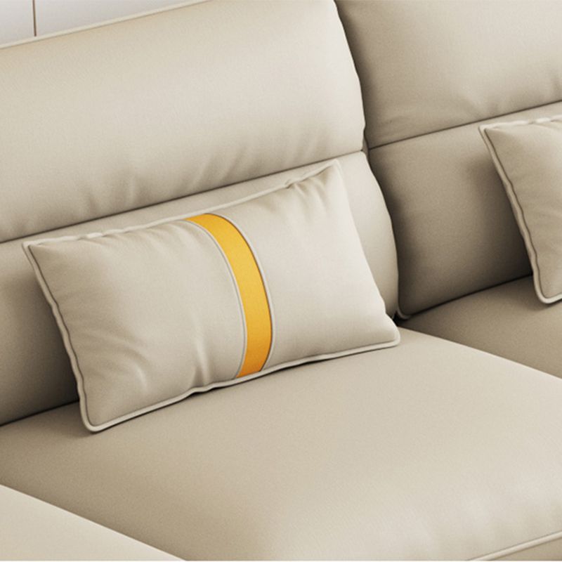 Klappe Armlehnenpolsterungssofa Bett weiße Imitation Ledermahlholz -Rahmensofa