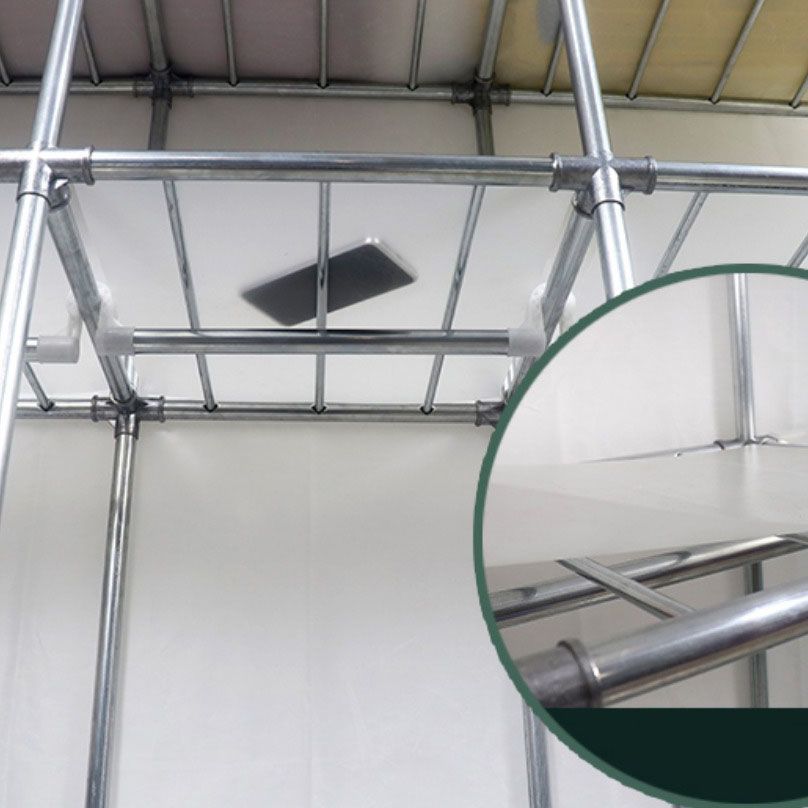 Contemporary Style Steel Wardrobe 2 Shelves Wardrobe Closet for Home