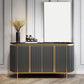 Glam Buffet Sideboard 4-Door Cabinets Dining Buffet for Living Room Clearhalo 'buffet_sideboard' 'Buffets & Sideboards' 'furn' 'furn_buffet_sideboard' 'Furniture' 'Kitchen & Dining Furniture' 1200x1200_28a6aa1e-e04f-4602-ba5d-05eb0fe4cbcc