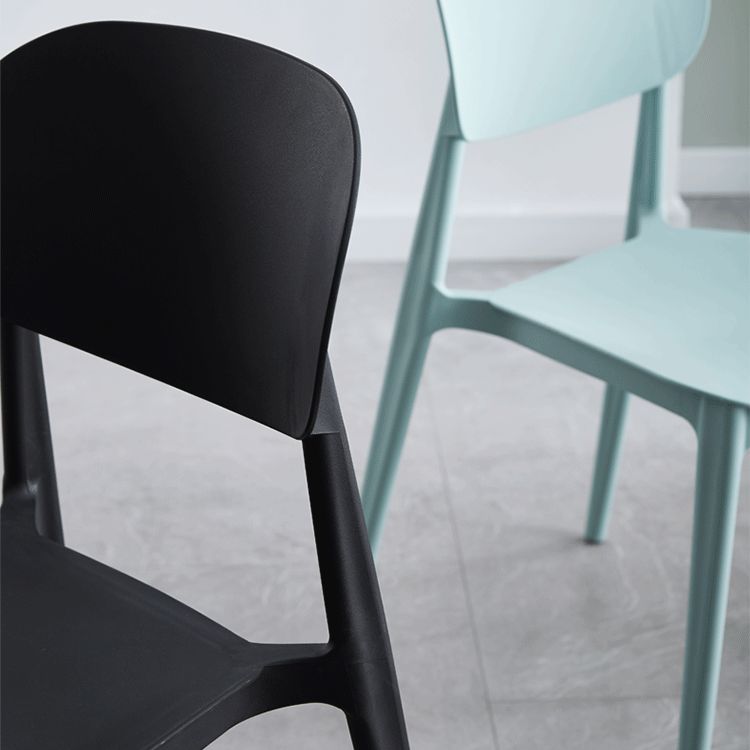 Contemporary Plastic Kitchen Dining Room Chair Open Back Side Chair Clearhalo 'Dining Chairs' 'Dining Tables & Seating' 'dining_chair' 'furn' 'furn_dining_chair' 'Furniture' 'furniture_dining_chair' 'Kitchen & Dining Furniture' 1200x1200_28a8d8d4-dd7e-4ca6-99f2-7946236ee26c