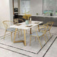 Marble Dining Site Table Traditional Luxury Rectangle Dining Table for Kitchen Home Clearhalo ' dining_table' 'Dining Tables & Seating' 'Dining Tables' 'furn' 'furn_dining_table' 'Furniture' 'furniture_dining_table' 'Kitchen & Dining Furniture' 'kitchen&dining_furn' 'kitchen' 'kitchen_dining_table' 1200x1200_28a9474c-323f-4db4-a8a6-9ceaa8a7a52c