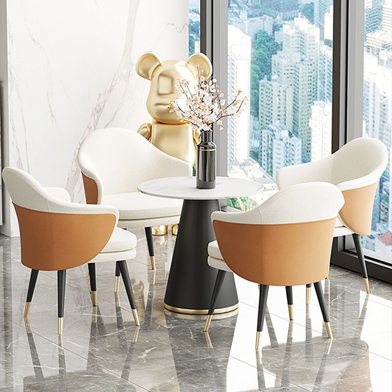 Glam Style Dining Chair Upholstered Dining Armchair for Indoor Clearhalo 'Dining Chairs' 'Dining Tables & Seating' 'dining_chair' 'furn' 'furn_dining_chair' 'Furniture' 'furniture_dining_chair' 'Kitchen & Dining Furniture' 1200x1200_28a9feee-1f79-4fb4-ba9b-2ddd3ce2dbcd