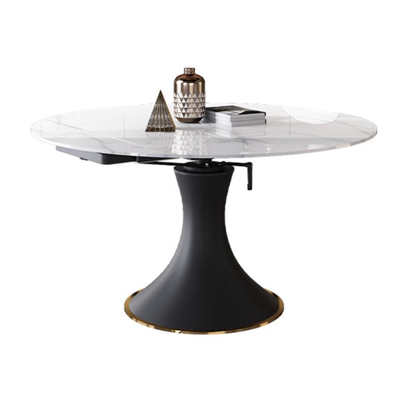 Contemporary Sintered Stone Round Table Set 1/2/5/7 Pieces Dining Set Clearhalo 'Dining Room Sets' 'Dining Tables & Seating' 'dining_room_set' 'furn' 'furn_dining_room_set' 'Furniture' 'Kitchen & Dining Furniture' 1200x1200_28aa809f-e840-4c8c-8e2d-86c1b222c8ff