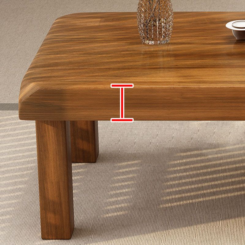 4 Legs Rectangular Wood Coffee Table in Brown of 17.7 Inches High Clearhalo 'Coffee & Accent Tables' 'Coffee Tables' 'coffee_tables' 'furn' 'furn_coffee_tables' 'Furniture' 'furniture_coffee_tables' 'Living Room Furniture' 1200x1200_28ac093a-9db4-45c4-99e1-1bec54f9a4bc