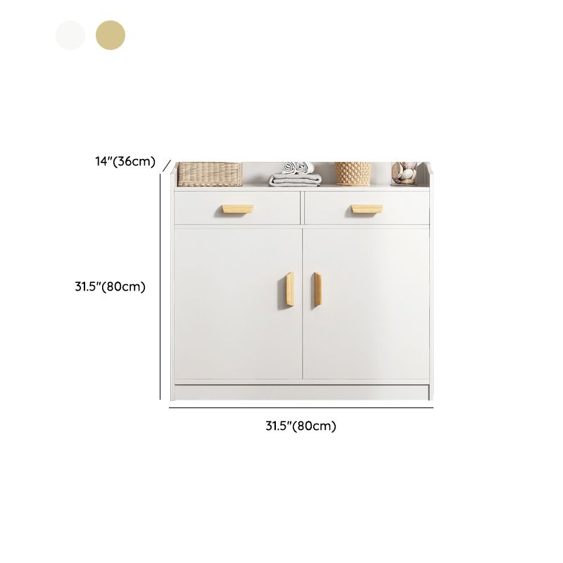 Server in legno Credenza in stile contemporaneo con armadi e cassetti