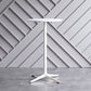 Industrial Aluminium Bar Dining Table Round Indoor Bistro Table with Engineered Wood Top Clearhalo 'Bar Furniture' 'Bar Tables' 'bar_tables' 'Furniture' 'furniture_bar_tables' 'Kitchen & Dining Furniture' 1200x1200_28ae1654-81f6-46eb-8ef1-28992c810d2d