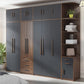 Contemporary Wardrobe Armoire Engineered Wood Wardrobe Closet
