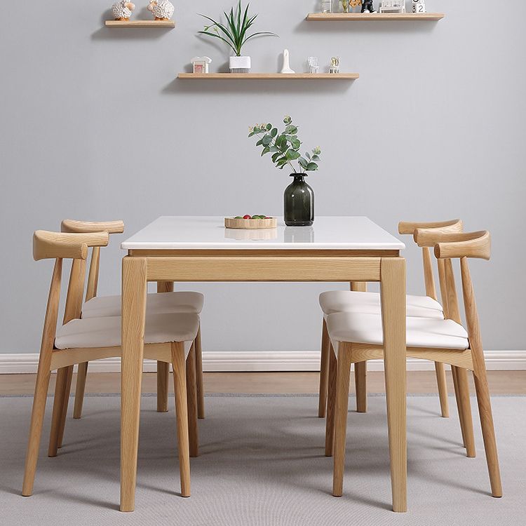 Traditional Side Chair Wood Open Back Dining Room Chair for Kitchen