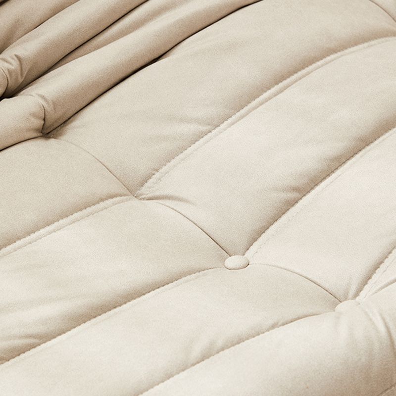 51.2" Wide Faux Leather Sofa Mid Century Tufted Armless Loveseat