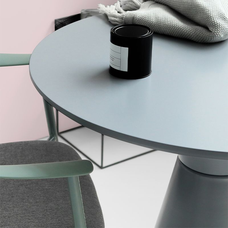 28.3 " H Single Leg Metal Base Solid Color Round Slate Coffee Table For Apartment Clearhalo 'Coffee & Accent Tables' 'Coffee Tables' 'coffee_tables' 'furn' 'furn_coffee_tables' 'Furniture' 'furniture_coffee_tables' 'Living Room Furniture' 1200x1200_28b4a742-f841-4d1f-8408-844b029b1796