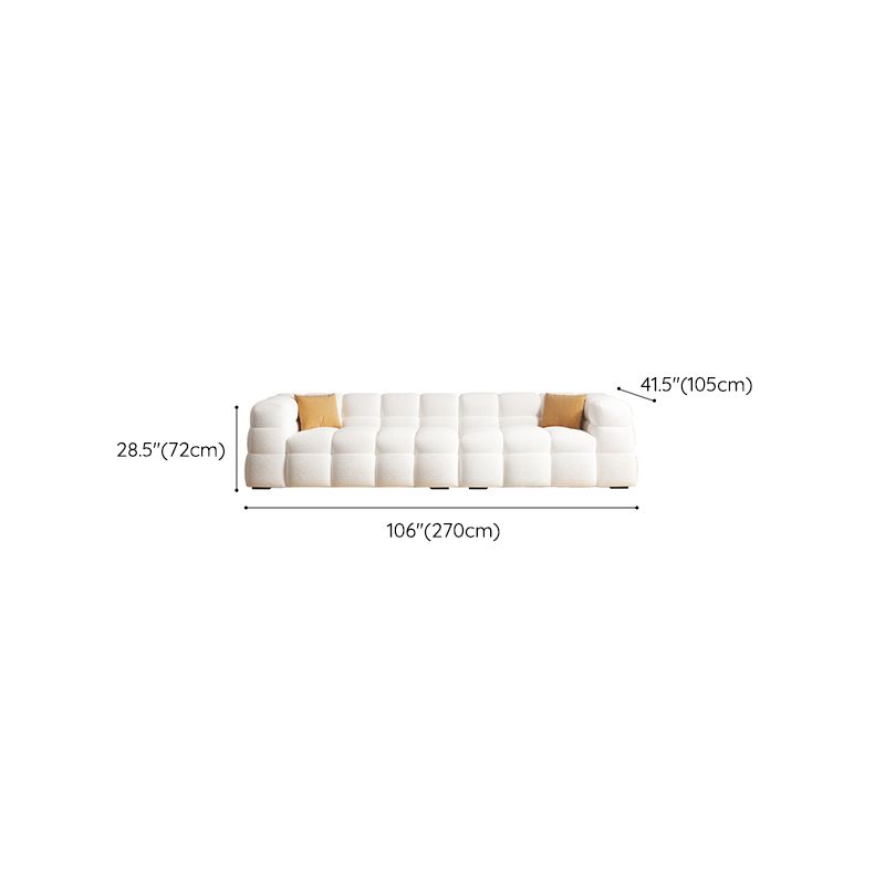 Scandinavian Biscuit Back White Tuxedo Arm Living Room Seating Clearhalo 'furn' 'furn_sofas' 'Furniture' 'Living Room Furniture' 'Sofa' 'sofas' 1200x1200_28b538f7-a1a3-4bd7-9b44-0705325081c1
