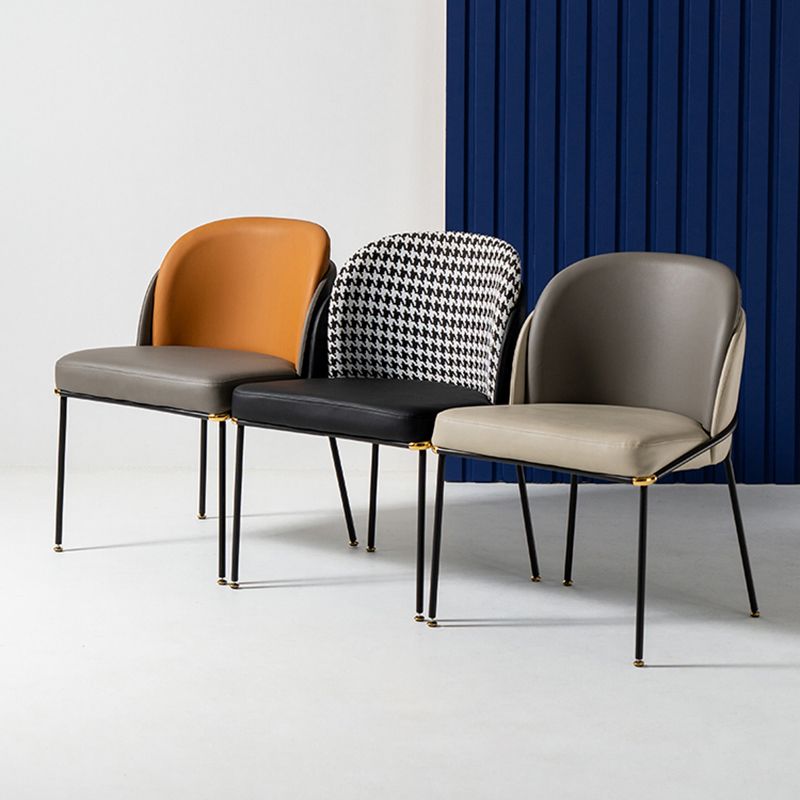 Minimalist Style Armless Solid Back Side Chairs Upholstered Side Chairs Clearhalo ' kitchen&dining_furn' 'Dining Chairs' 'Dining Tables & Seating' 'dining_chair' 'furn' 'furn_dining_chair' 'Furniture' 'furniture_dining_chair' 'Kitchen & Dining Furniture' 'kitchen' 1200x1200_28b54a6f-1ecd-4809-b06a-01a68420d329