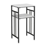 Modernistische vierkante lei bovenste zijtafel metalen 4 poten eindtafel