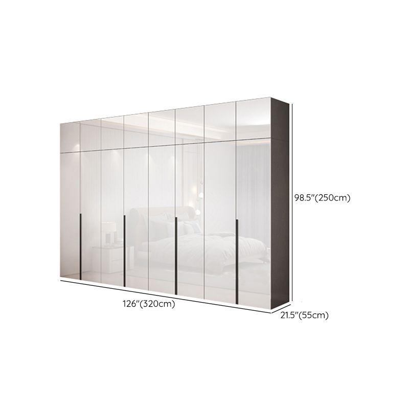 Engineered Wood Wardrobe Closet with Shelves Modern Wardrobe Cabinet for Home Clearhalo 'Armoires & Wardrobes' 'armoires_wardrobes' 'Bedroom Furniture' 'furn' 'furn_armoires_wardrobes' 'Furniture' 1200x1200_28b88898-8ac0-478d-8f4e-262a96b1a39b