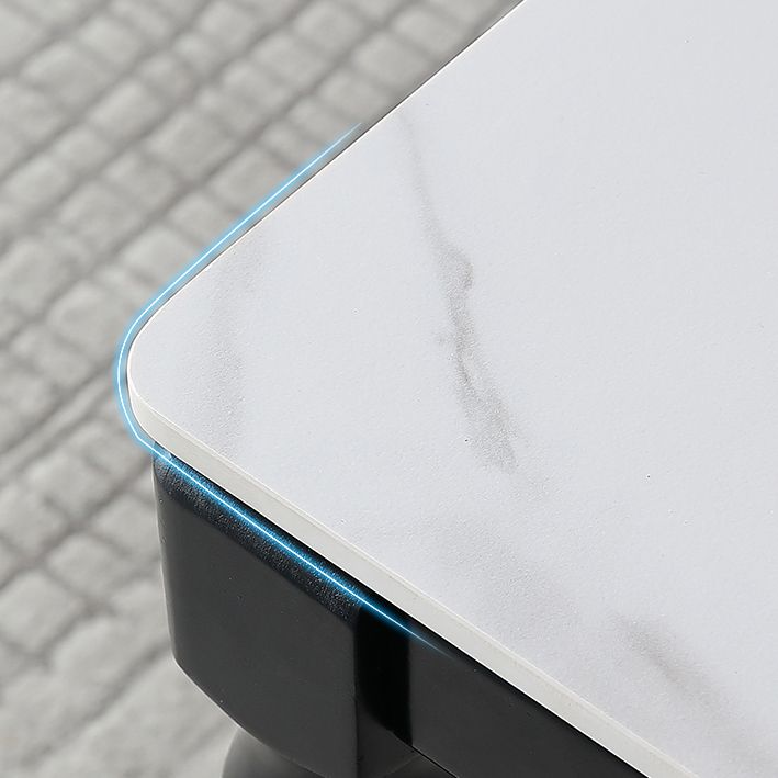 Solid Wood Mid-Century Modern Table White Sintered Stone Table with 4 Legs Clearhalo ' dining_table' 'Dining Tables & Seating' 'Dining Tables' 'furn' 'furn_dining_table' 'Furniture' 'furniture_dining_table' 'Kitchen & Dining Furniture' 'kitchen&dining_furn' 'kitchen' 'kitchen_dining_table' 1200x1200_28b894fe-f1b1-4dee-9062-4965555ac72a