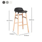 Modern Counter Bar Stool Backrest Plastic Bar Stool with Footrest and Wood Base Clearhalo 'Bar Furniture' 'Bar Stools' 'bar_stools' 'furn' 'furn_bar_stools' 'furniture_bar_stools' 'Kitchen & Dining Furniture' 'kitchen&dining_furn' 'kitchen' 'kitchen_furn' Furniture' 1200x1200_28b942aa-a607-4cdd-86ee-f6b21b2b0b5e