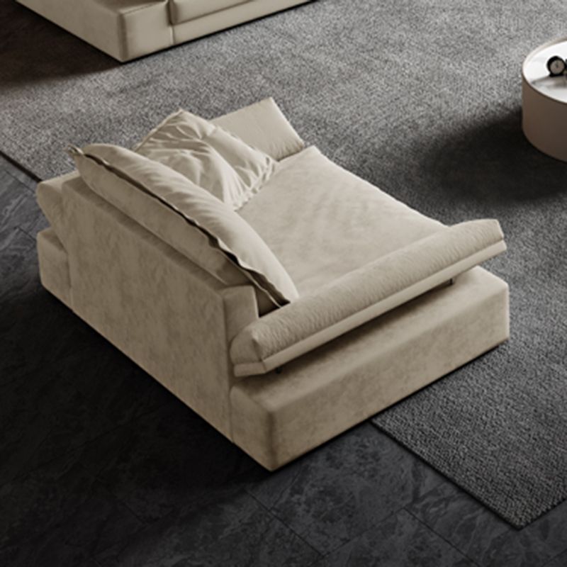 Scandinavian Cream Cushion Back Stain-Resistant Faux Leather Sofa Clearhalo 'furn' 'furn_sectionals' 'Furniture' 'Living Room Furniture' 'Sectionals' 1200x1200_28bb7573-c1b9-49c8-a55b-d0661f2c05e5