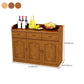 Tavolo a buffet in legno massiccio moderno scheda laterale in stile moderno con armadi e cassetti