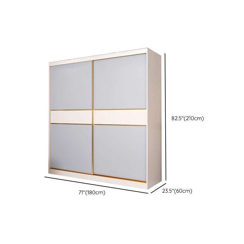 Armadio in legno in legno in stile costiero camera da letto a porte scorrevoli armadio