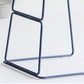 Modern Backrest Armless Counter Stool Iron High Stool with Plastic Cushion