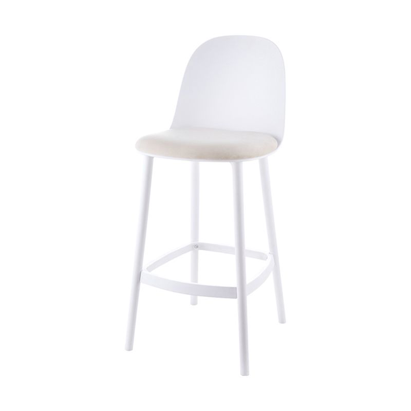 Contemporary Low Back Indoor Armless Plastic Bar Stool with Footrest Clearhalo 'Bar Furniture' 'Bar Stools' 'bar_stools' 'furn' 'furn_bar_stools' 'Furniture' 'Kitchen & Dining Furniture' 1200x1200_28bd20f4-d88c-46d2-8c31-7c06399b8efb