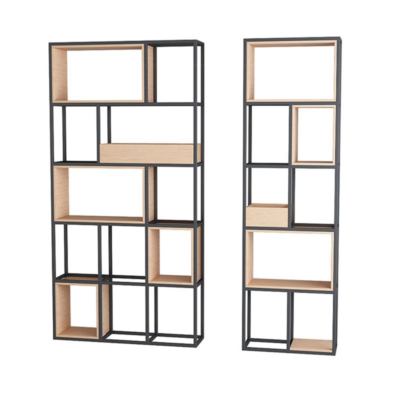 Open Metal Bookcase Minimalist Rectangular Shelf for Study Room Clearhalo 'Bookcases' 'furn' 'furn_bookcases' 'Furniture' 'furniture_bookcases' 'kitchen' 'kitchen_bookcases' 'Living Room Furniture' 'Office Furniture' 1200x1200_28bd9790-c92b-4e3d-9fae-ab33867dd288