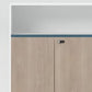 Modern File Cabinet Vertical Wood Color Block File Cabinet with Lock for Home or Office