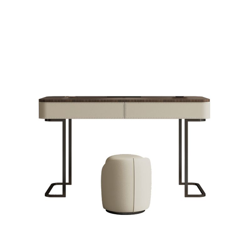 Wooden Make-up Vanity White Makeup Vanity Desk Table with Drawers Clearhalo 'Bedroom Furniture' 'furn' 'furn_makeup_vanities' 'Furniture' 'Makeup Vanities' 'makeup_vanities' 1200x1200_28c36886-1014-415d-b0c0-0d32ea893837