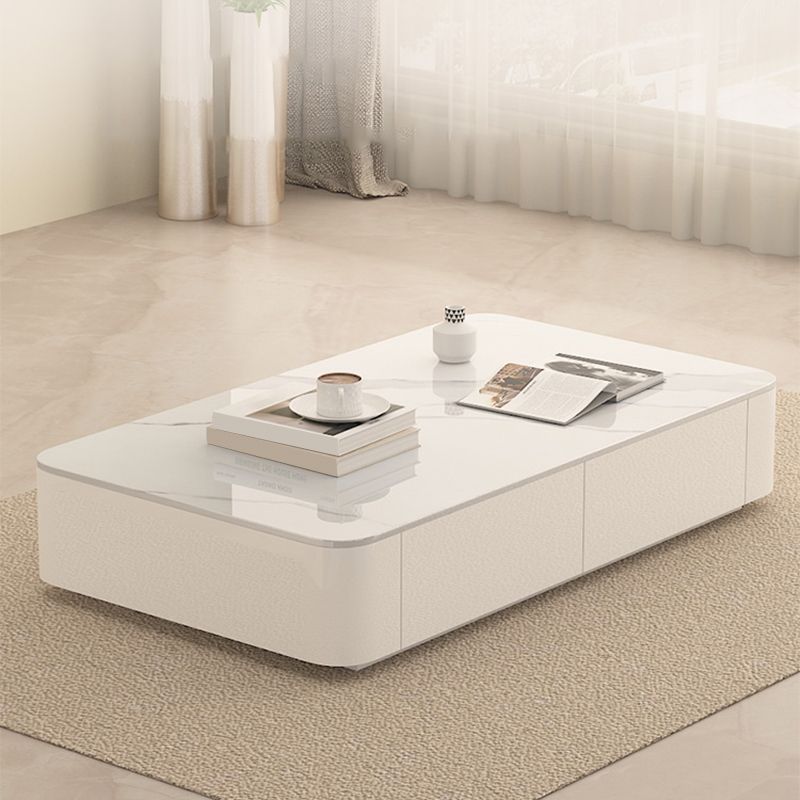 Table basse rectangulaire Block Table basse simple moderne avec tiroirs