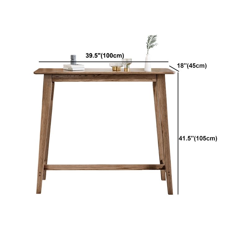Table de pub rectangulaire de 1/3 pièces modernes ensemble de comptoirs en bois pour salle à manger